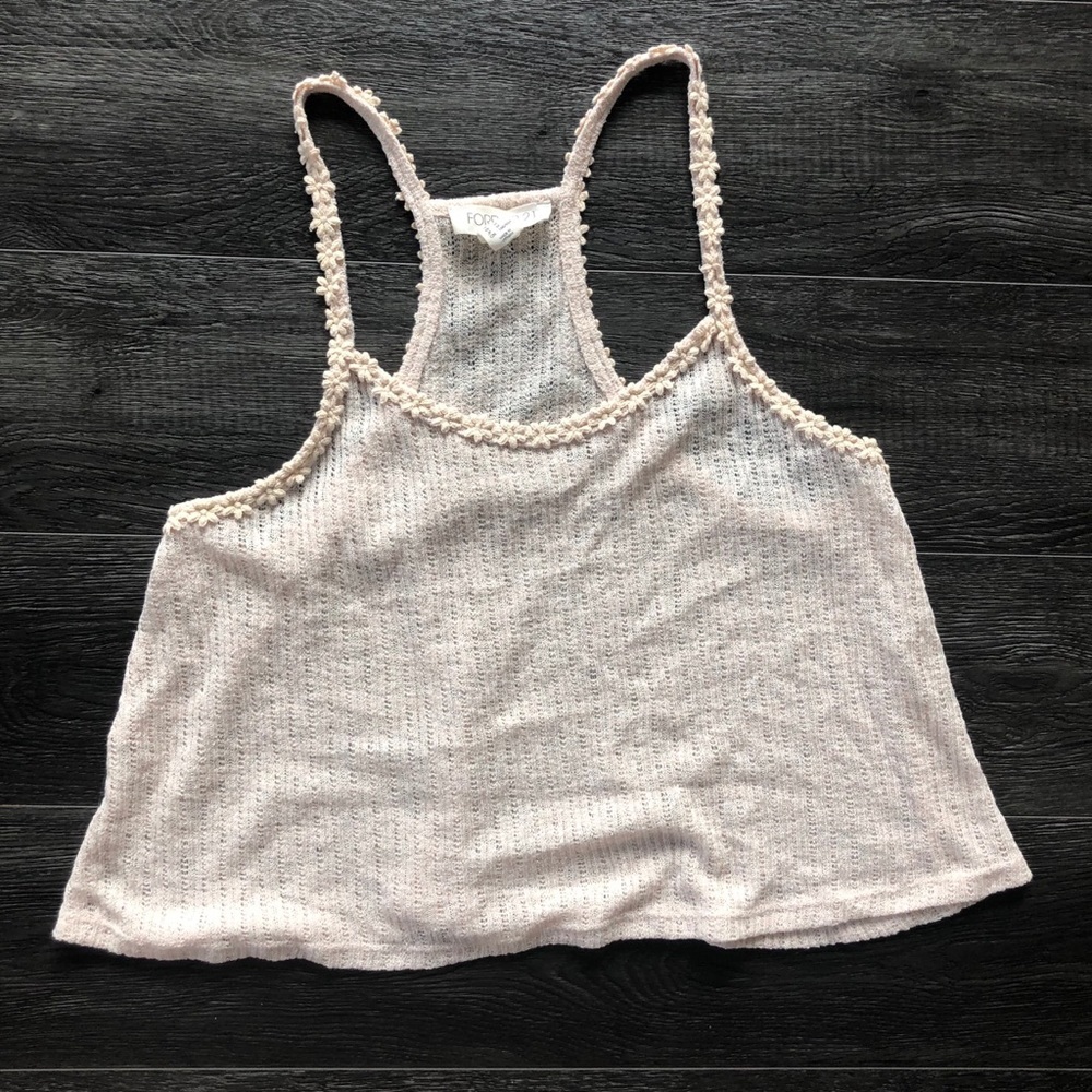 Forever 21 floral knit tank